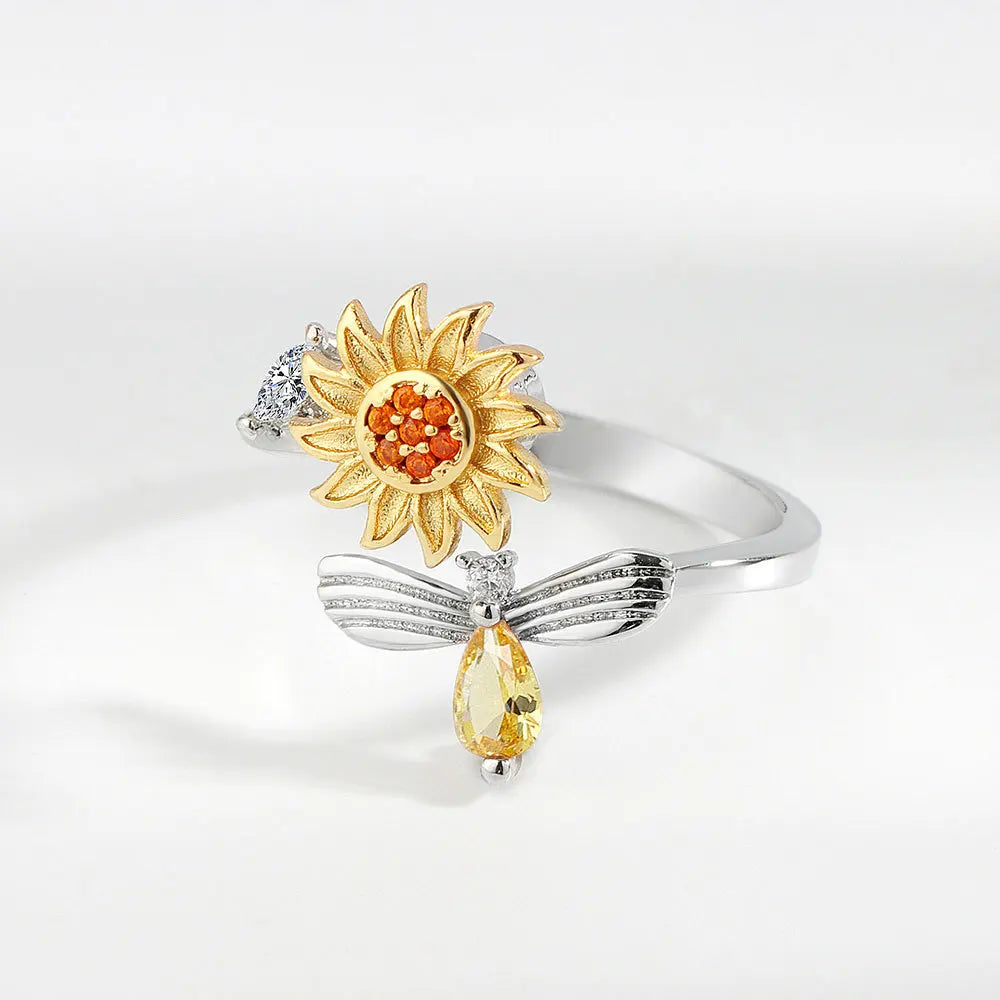 Bee & Bloom Sunflower Ring
