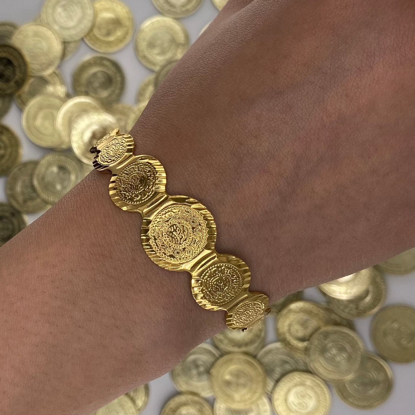 Khadijah - Coin Cuff Bangle