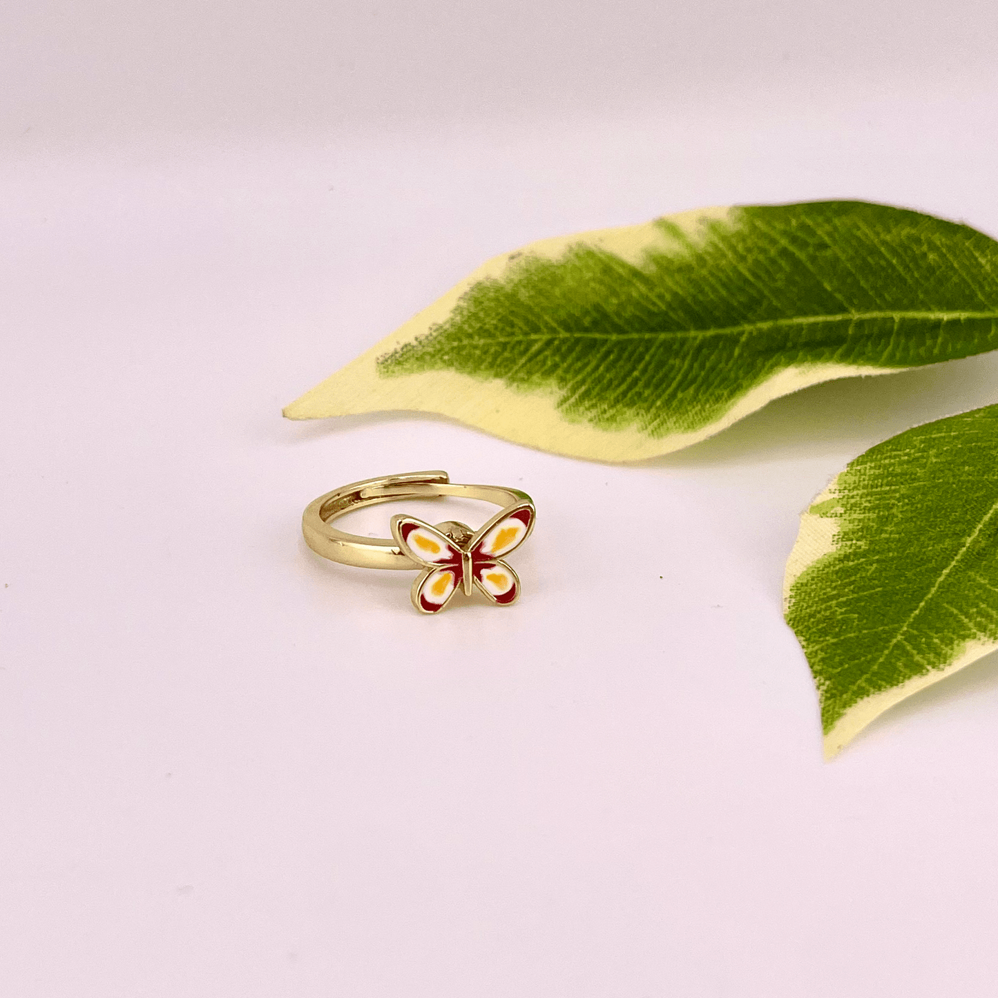 Abstract Butterfly Ring