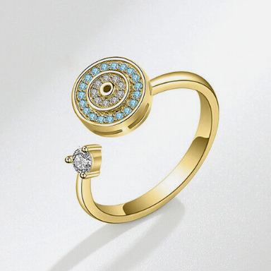 Azure Whirlwind Ring