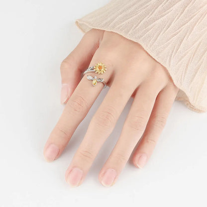 Bee & Bloom Sunflower Ring