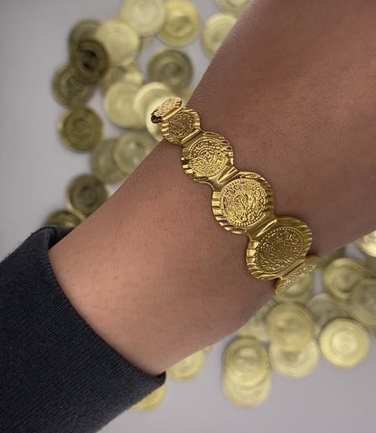 Khadijah - Coin Cuff Bangle
