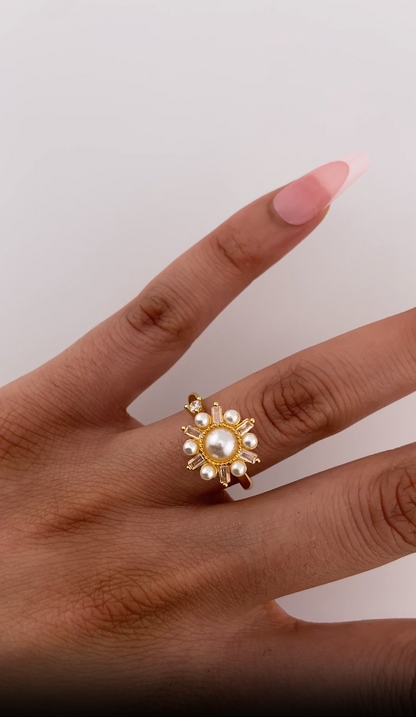 Pearl Flower Ring