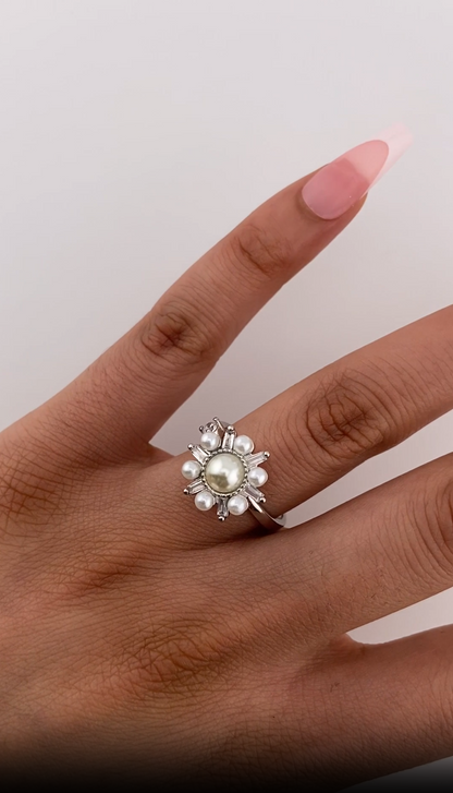 Pearl Flower Ring
